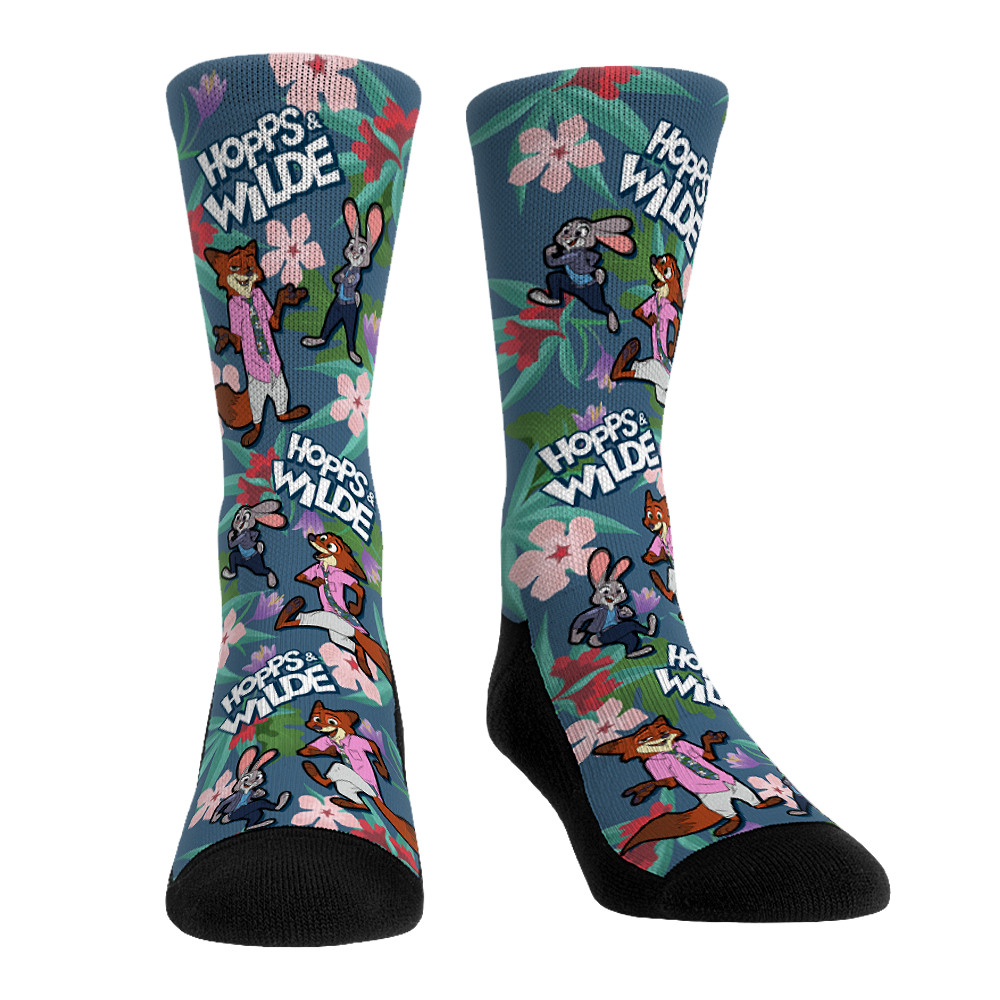 Zootopia 2 - Hopps and Wilde All-Over Crew Socks