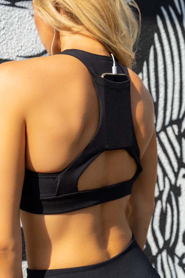 SC Pocket Sports Bra - Black