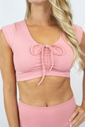 Amber Sports Bra - Soft Pink
