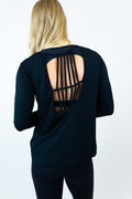 Lauren Long - Sleeve Top - Black