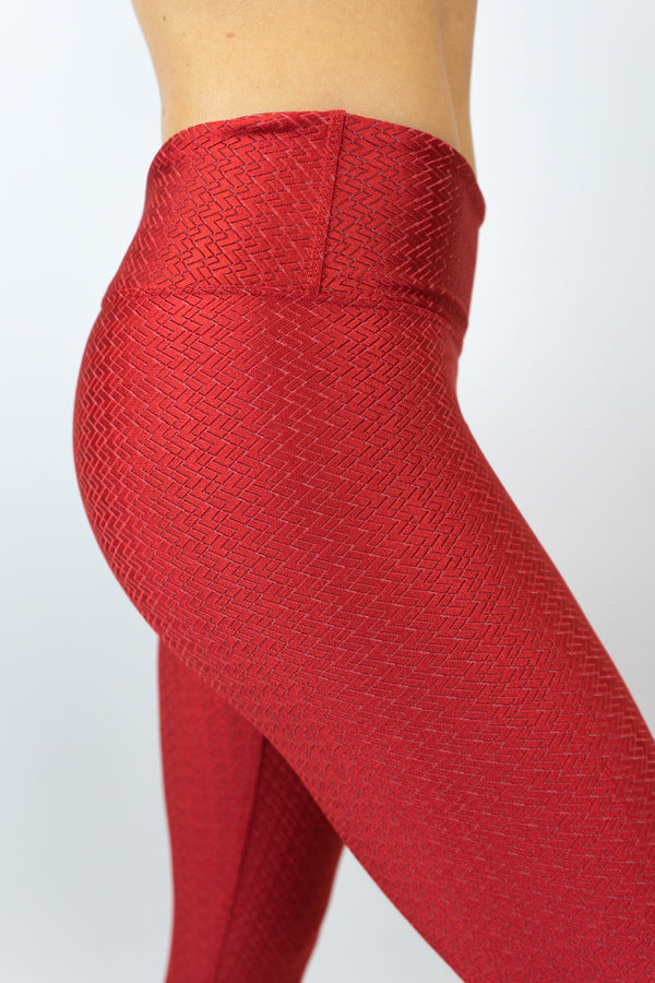 Bryn Reversible Legging - Crimson