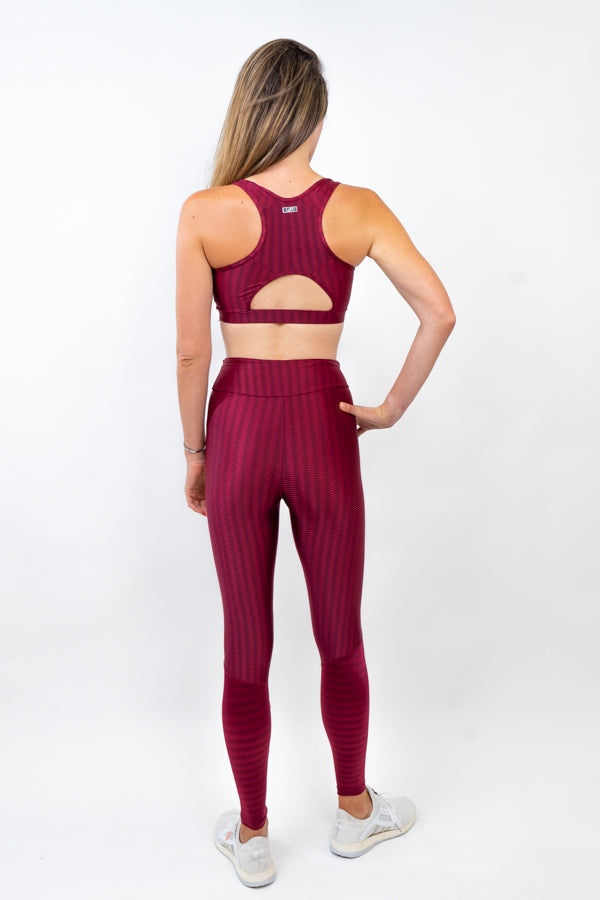 Charlotte Sports Bra - Cranberry