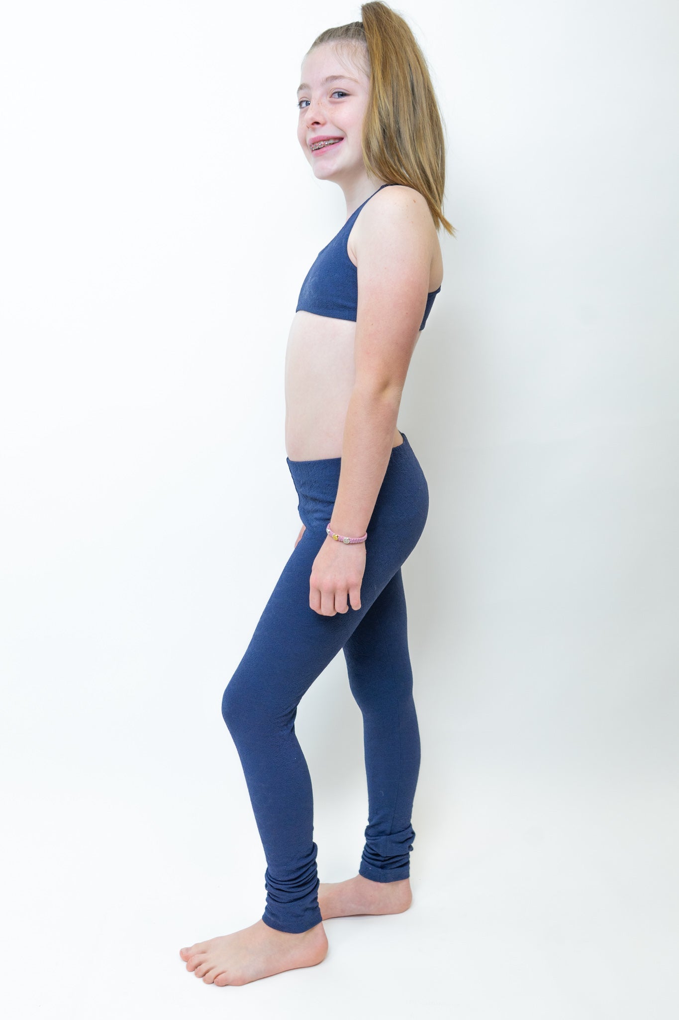 TRESTLES LEGGING - CHILD Snakeskin Navy