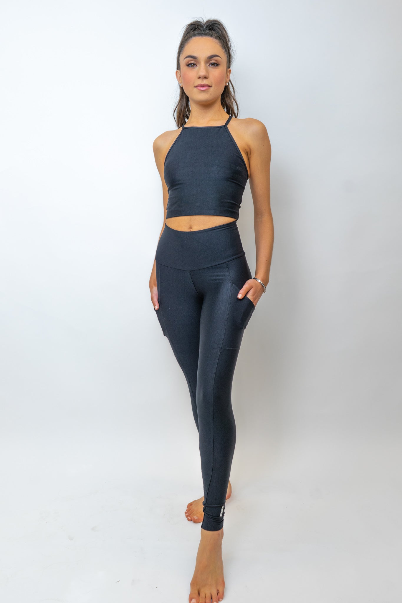 Paloma Pocket Legging - Black