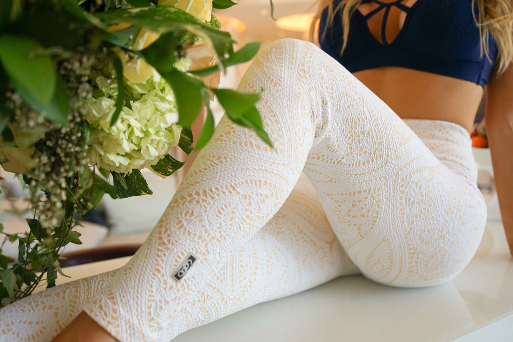 Lele Legging - White/Tan