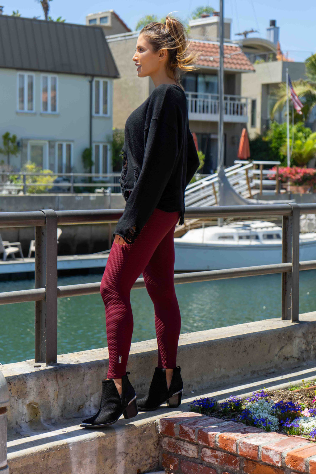 Lilly Legging - Cranberry
