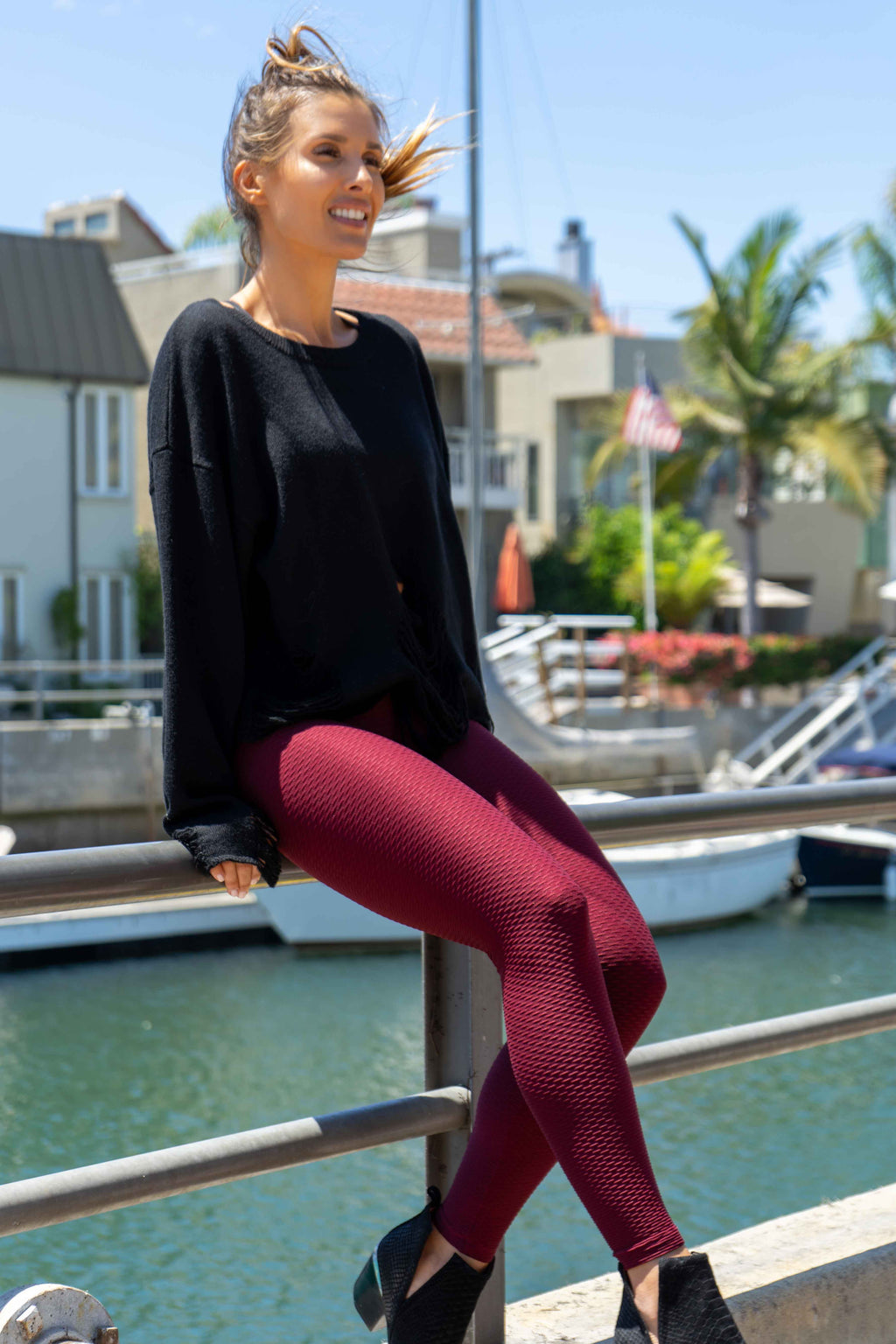 Lilly Legging - Cranberry