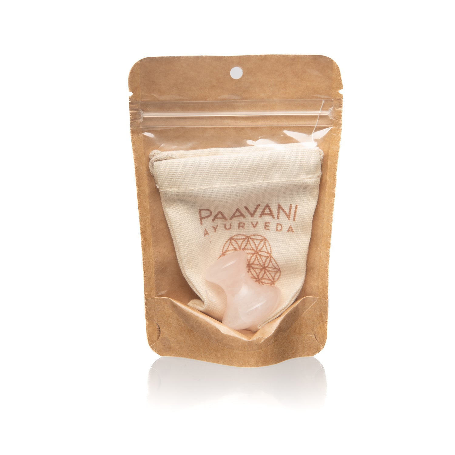 Rose Quartz Facial Tool | Ayurvedic Massage Stone-3