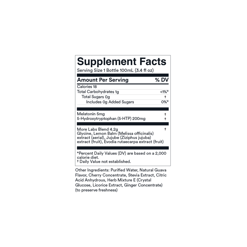 dream well | 12 or 24 Pack Guava-Flavored Sleep Supplement 3.4oz.