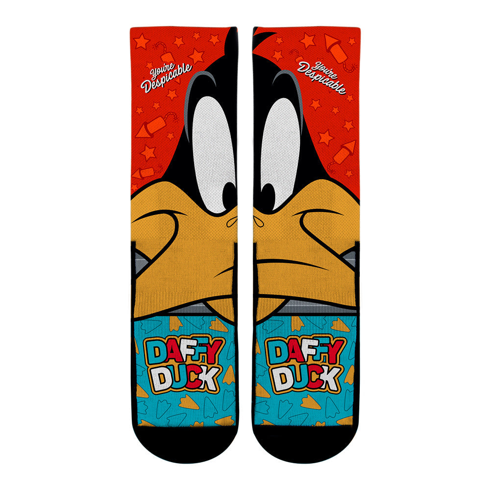 Daffy Duck - Split Face Crew Socks
