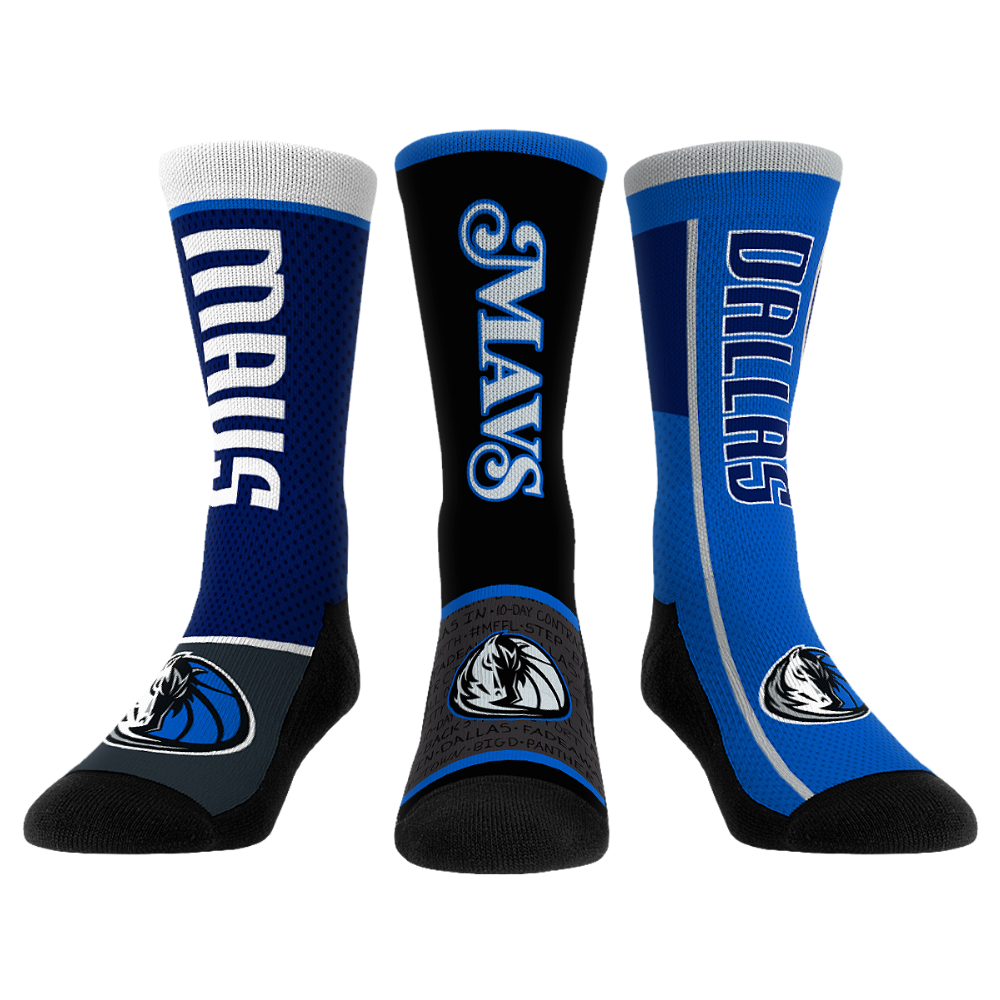 Dallas Mavericks - Ultimate Jersey - 3-Pack Crew Socks