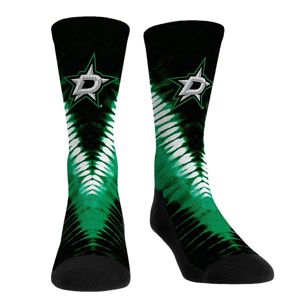 Dallas Stars - V Shape Tie Dye Crew Socks