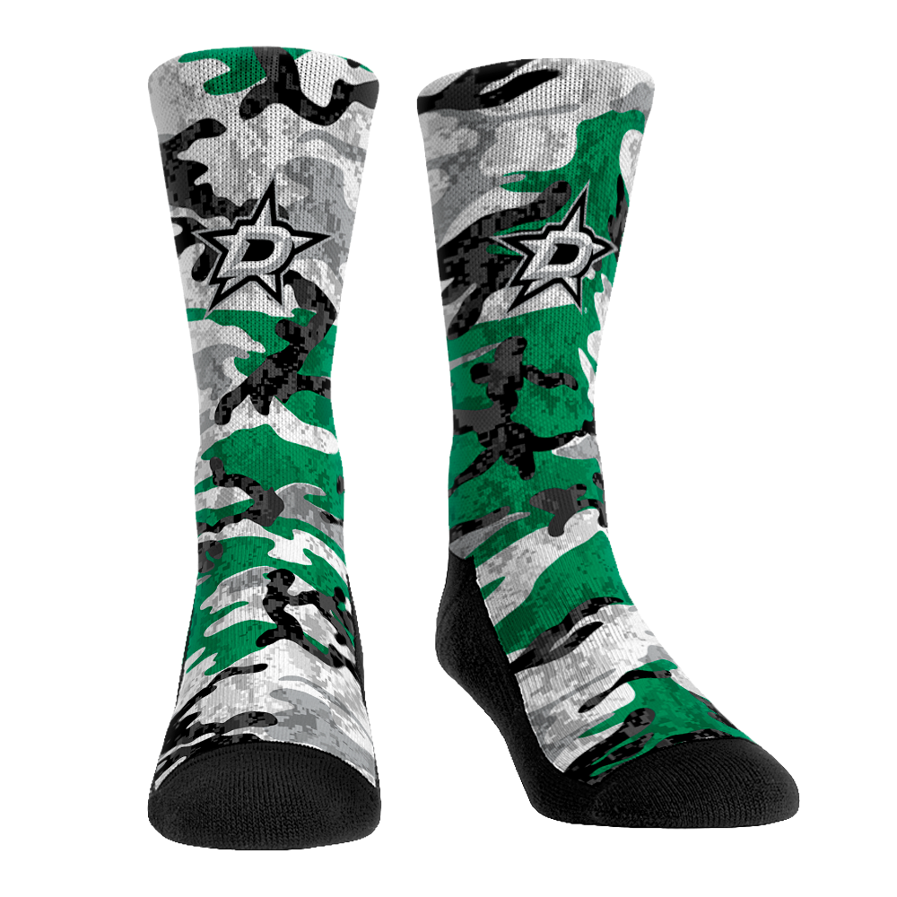 Dallas Stars - What the Camo Crew Socks