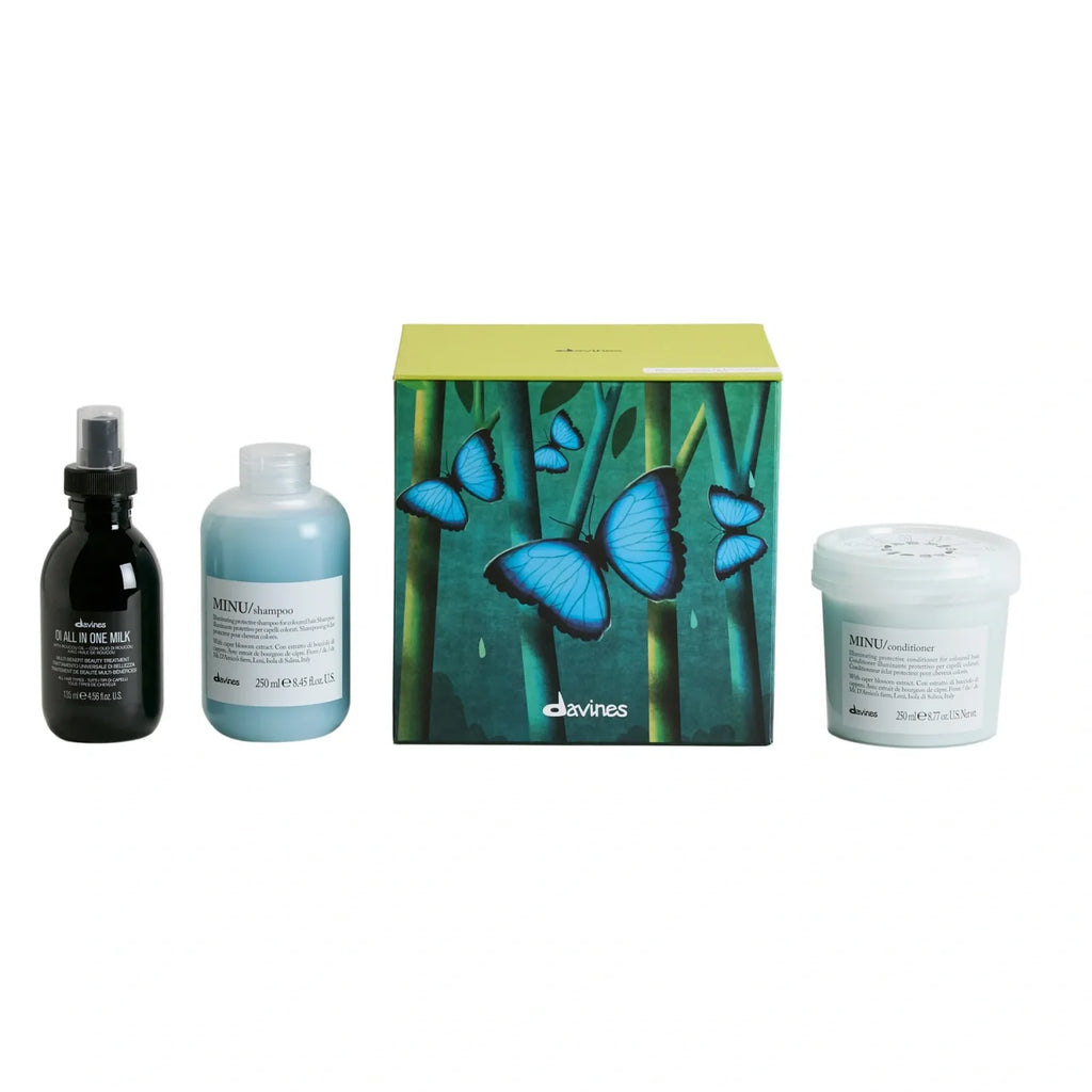 MINU + OI Gift Set: MINU Shampoo & Conditioner 8.5 Oz + OI All in One Milk 4.6 Oz