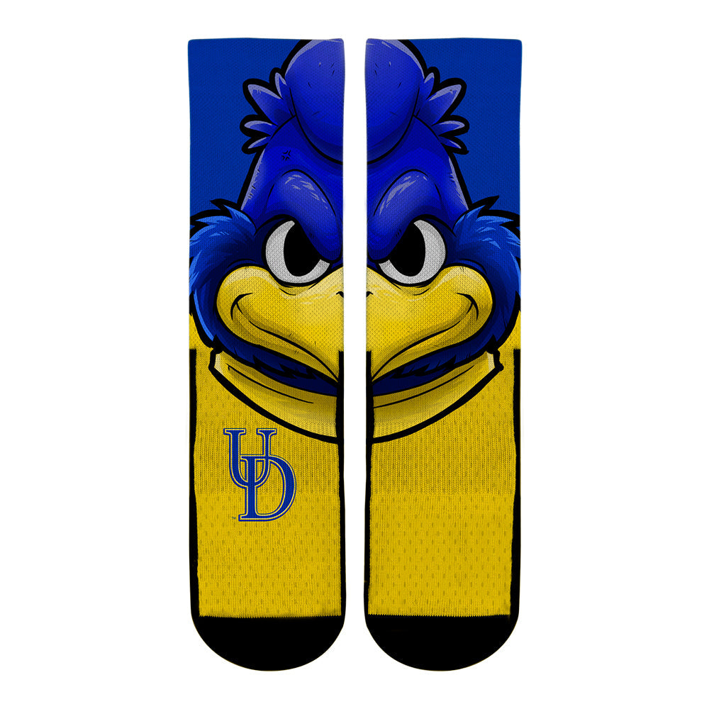 Delaware Blue Hens - YoUDee Mascot Crew Socks