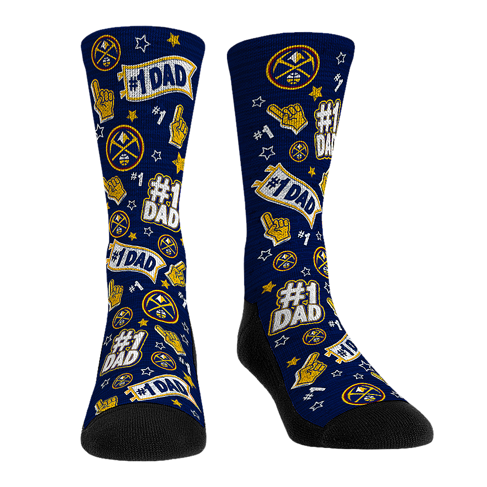 Denver Nuggets - #1 Dad Crew Socks
