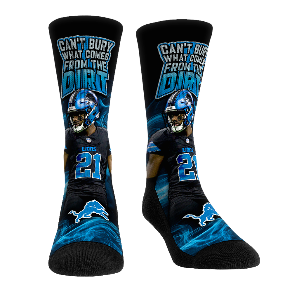 Amik Robertson - Detroit Lions - Can't Bury Crew Socks
