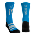 Amon-Ra St. Brown - Detroit Lions - Jersey (Blue) Crew Socks