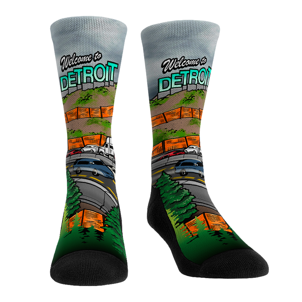 Detroit Sign Crew Socks