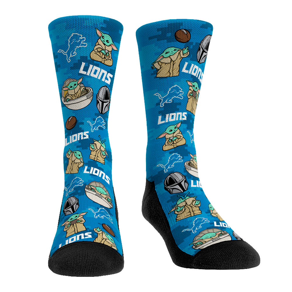 Detroit Lions - Star Wars - Grogu All-Over Crew Socks