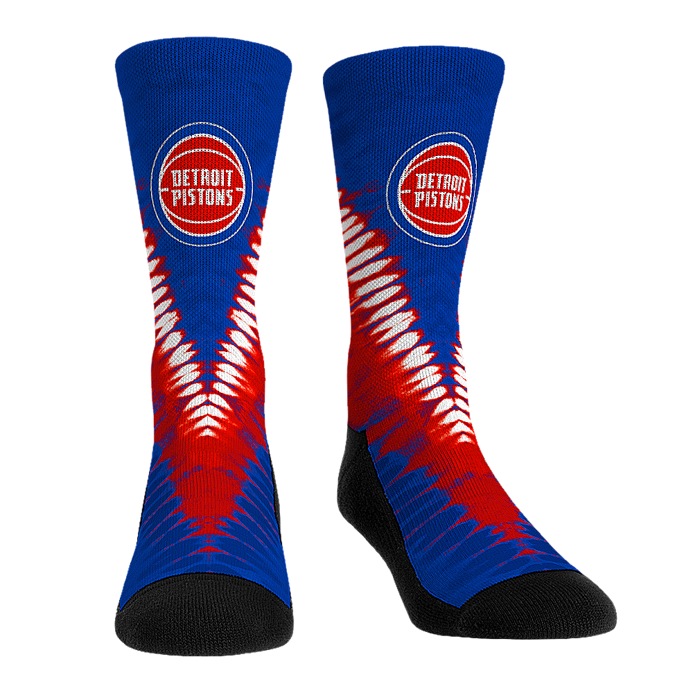 Detroit Pistons - V Shape Tie Dye Crew Socks