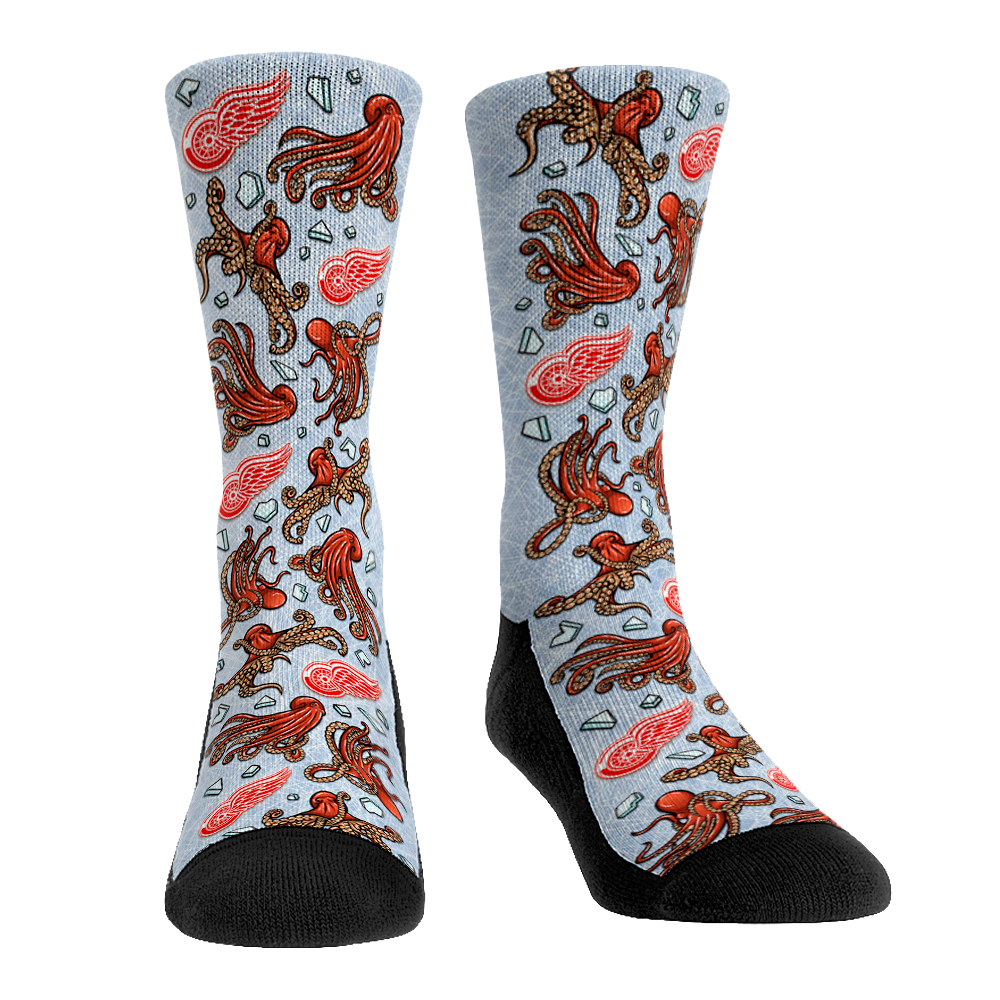 Detroit Red Wings - Ice Octopus Crew Socks