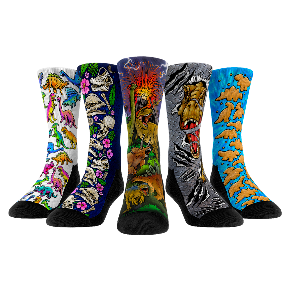 Dinosaurs 5-Pack Crew Socks