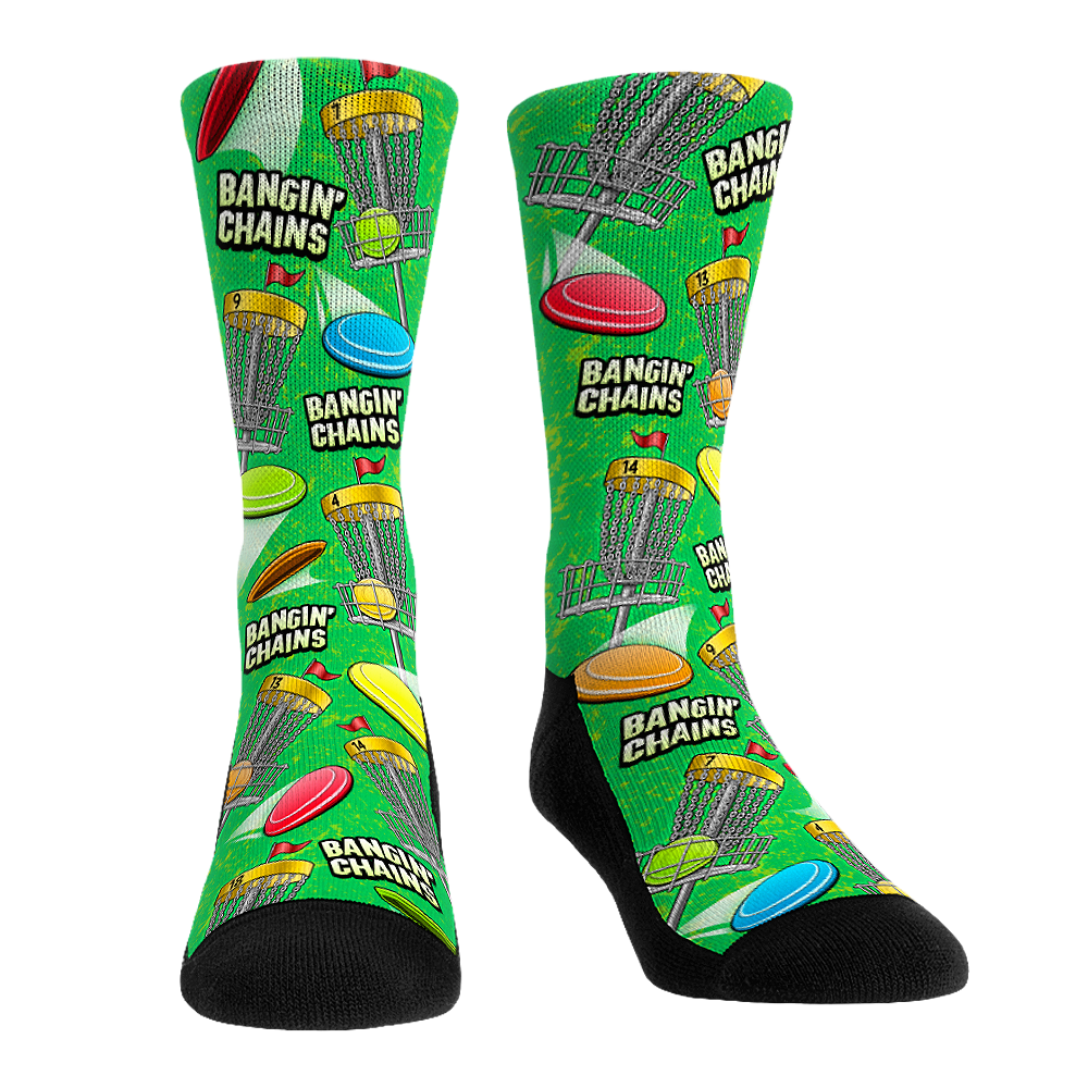 Disc Golf - All-Over Crew Socks