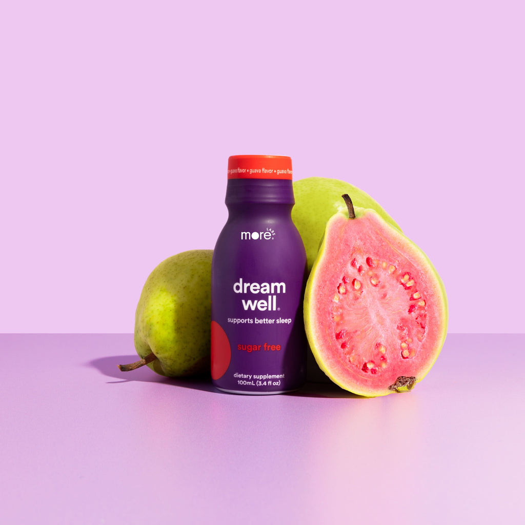 dream well | 12 or 24 Pack Guava-Flavored Sleep Supplement 3.4oz.