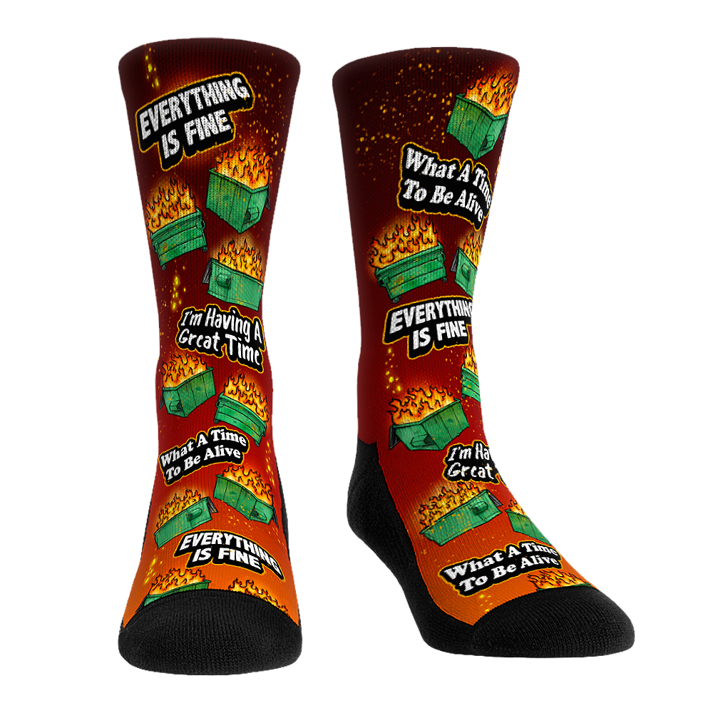 Dumpster Fire Crew Socks
