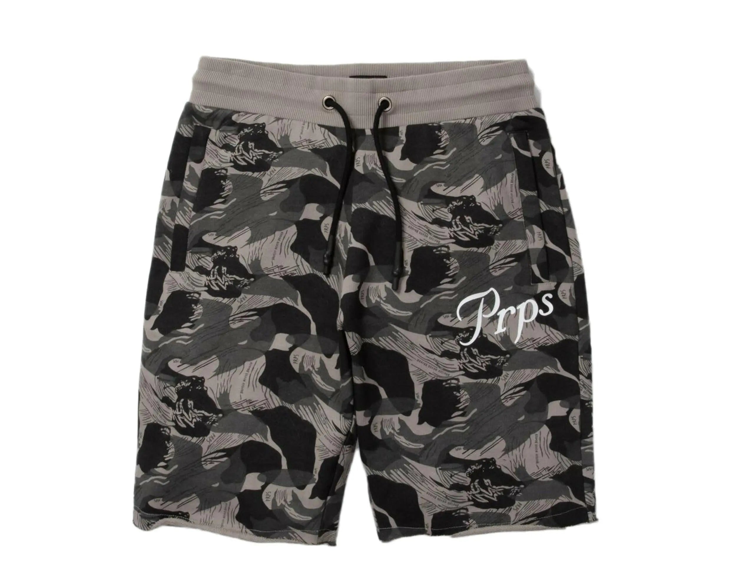 Prps Molena Camo Logo Men Shorts Black/Grey