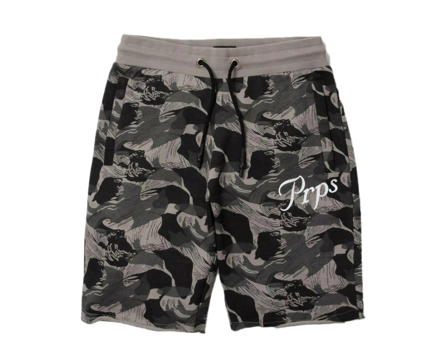 Prps Molena Camo Logo Men Shorts Black/Grey