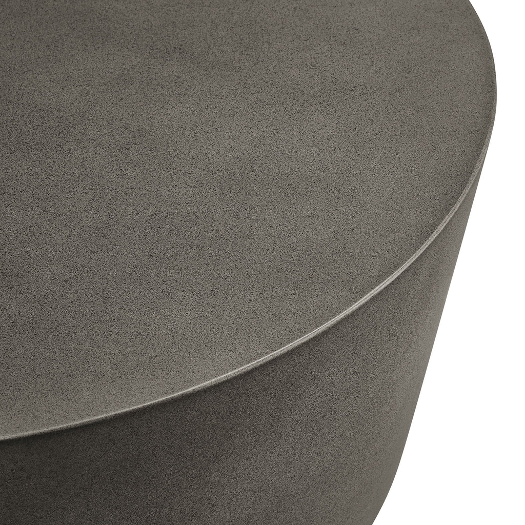 WONDERWALL 'Une Collection' Brion Round Indoor-Outdoor Concrete Coffee Table by Modway