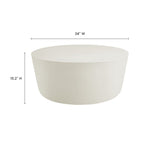 WONDERWALL 'Une Collection' Brion Round Indoor-Outdoor Concrete Coffee Table by Modway