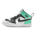 Jordan 1 Crib Bootie Toddlers Shoes White/Green Glow/Black
