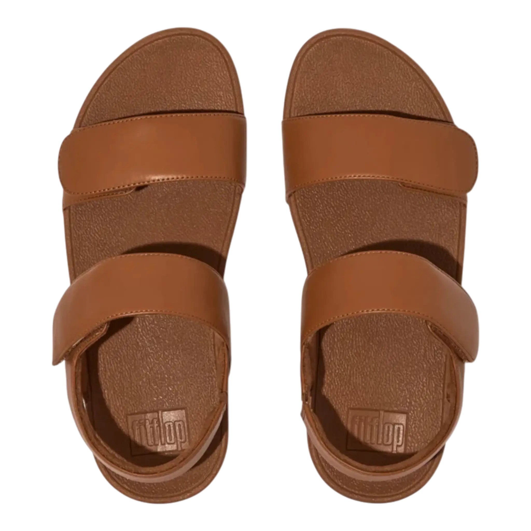FitFlop Lulu Adjustable Leather Back Women’s Sandals – Light Tan