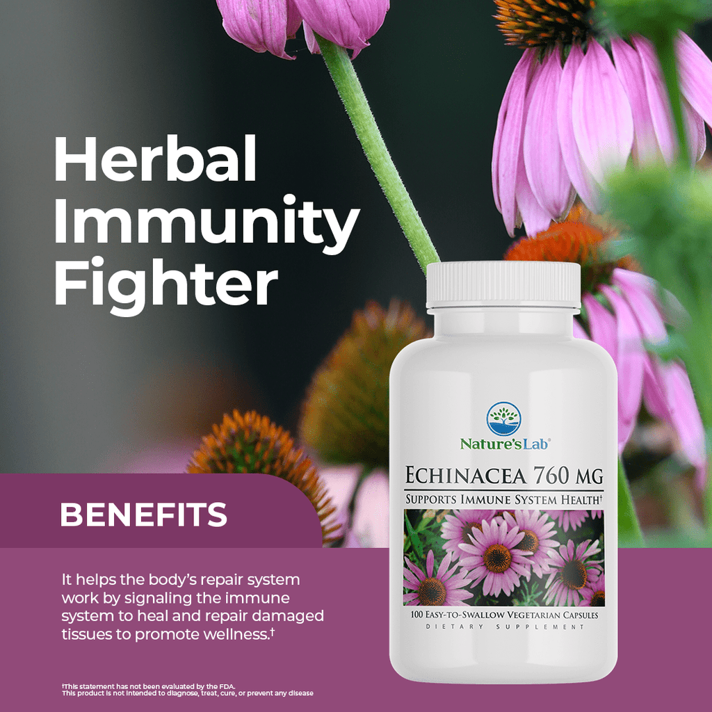 Echinacea 760 mg - 100 Capsules