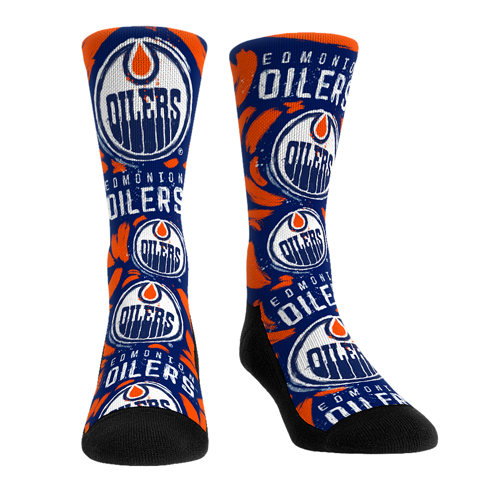 Edmonton Oilers - Logo Paint Crew Socks