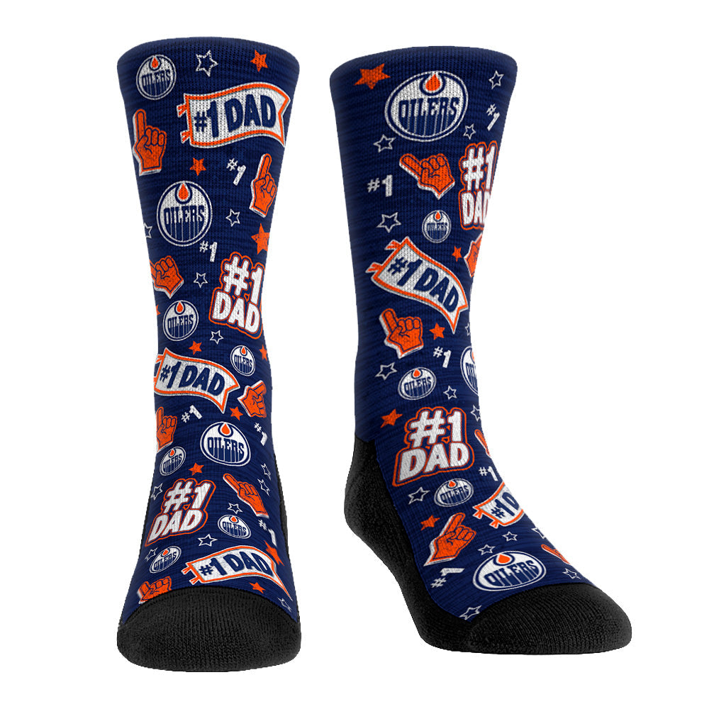 Edmonton Oilers - #1 Dad Crew Socks