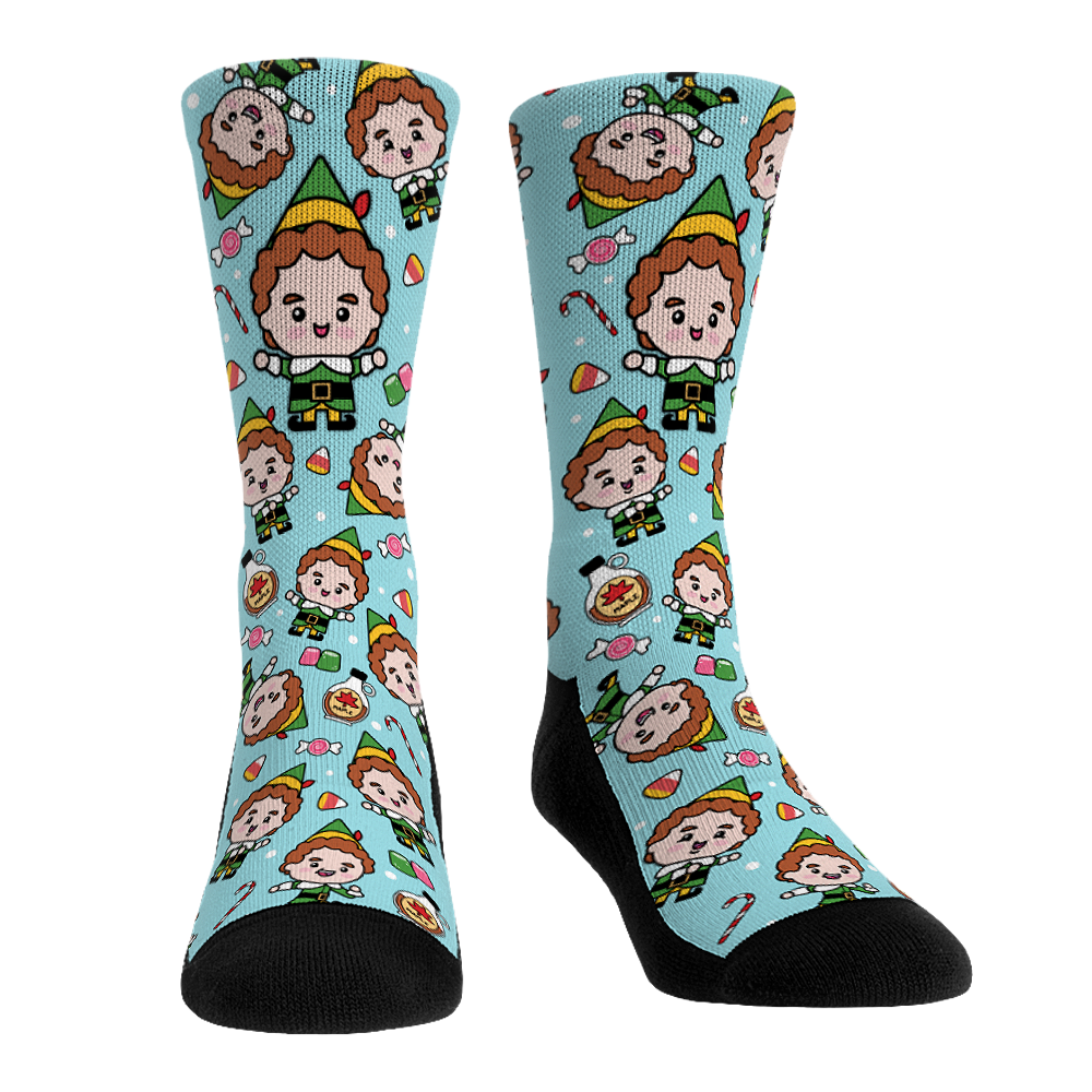 Elf - Buddy Chibi All-Over Crew Socks