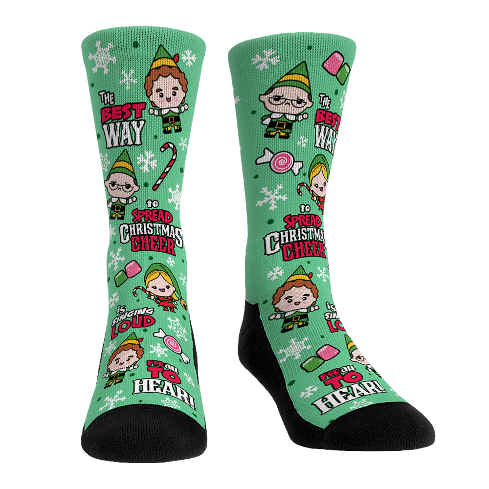 Elf - Christmas Cheer All-Over Crew Socks