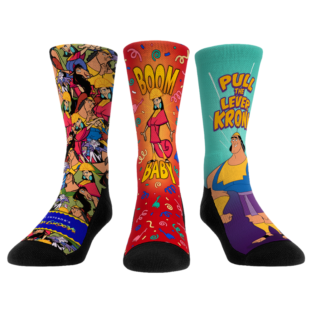 The Emperor's New Groove - 3-Pack Crew Socks