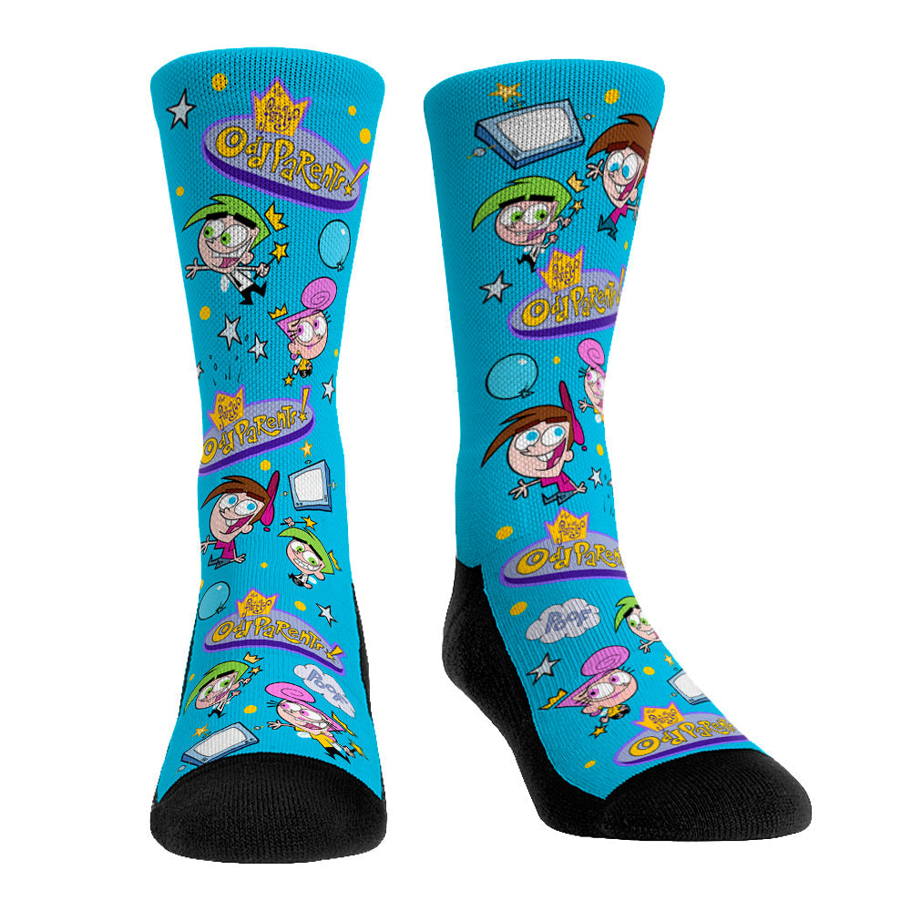 Fairly OddParents - All-Over Icons Crew Socks