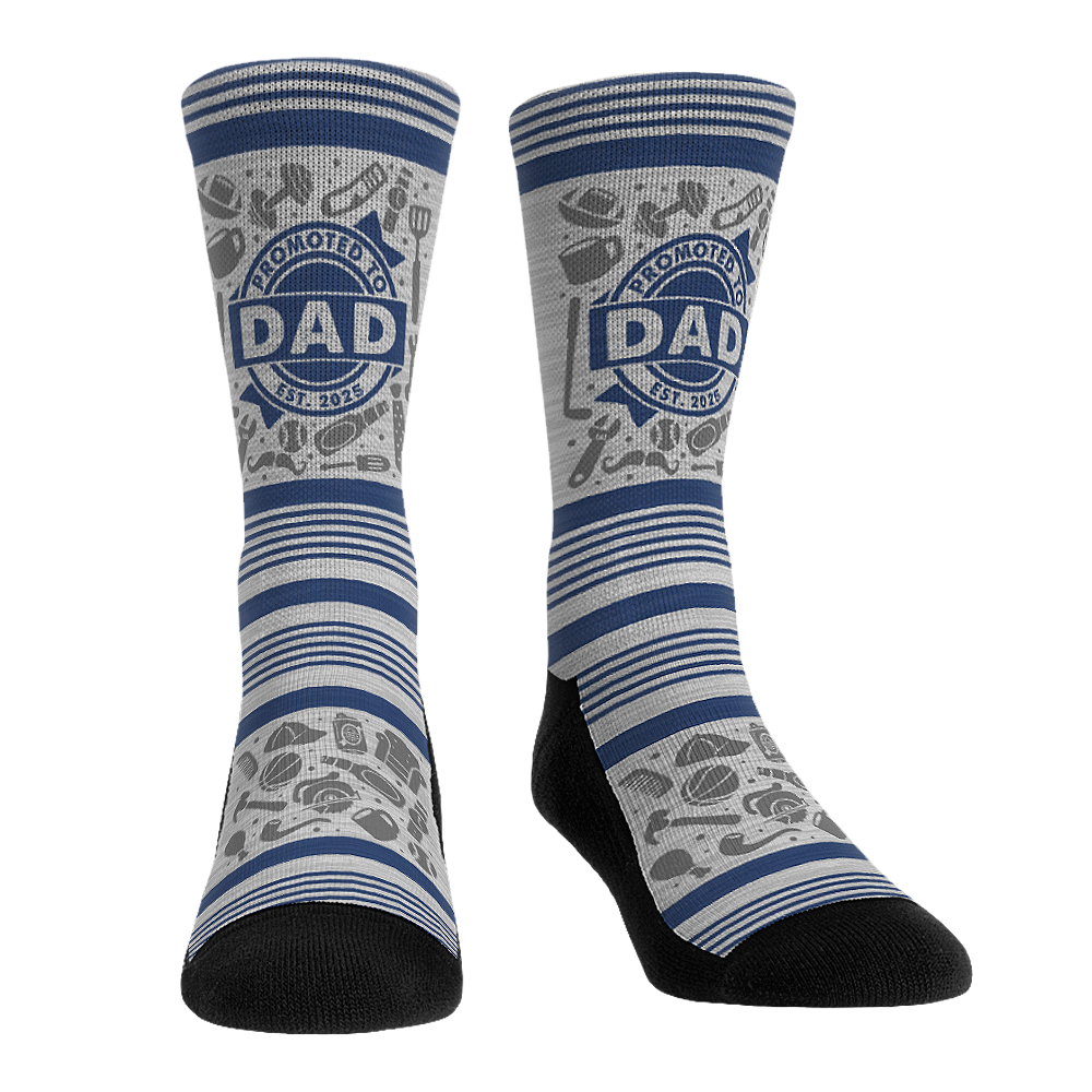 Promoted to Dad Crew Socks