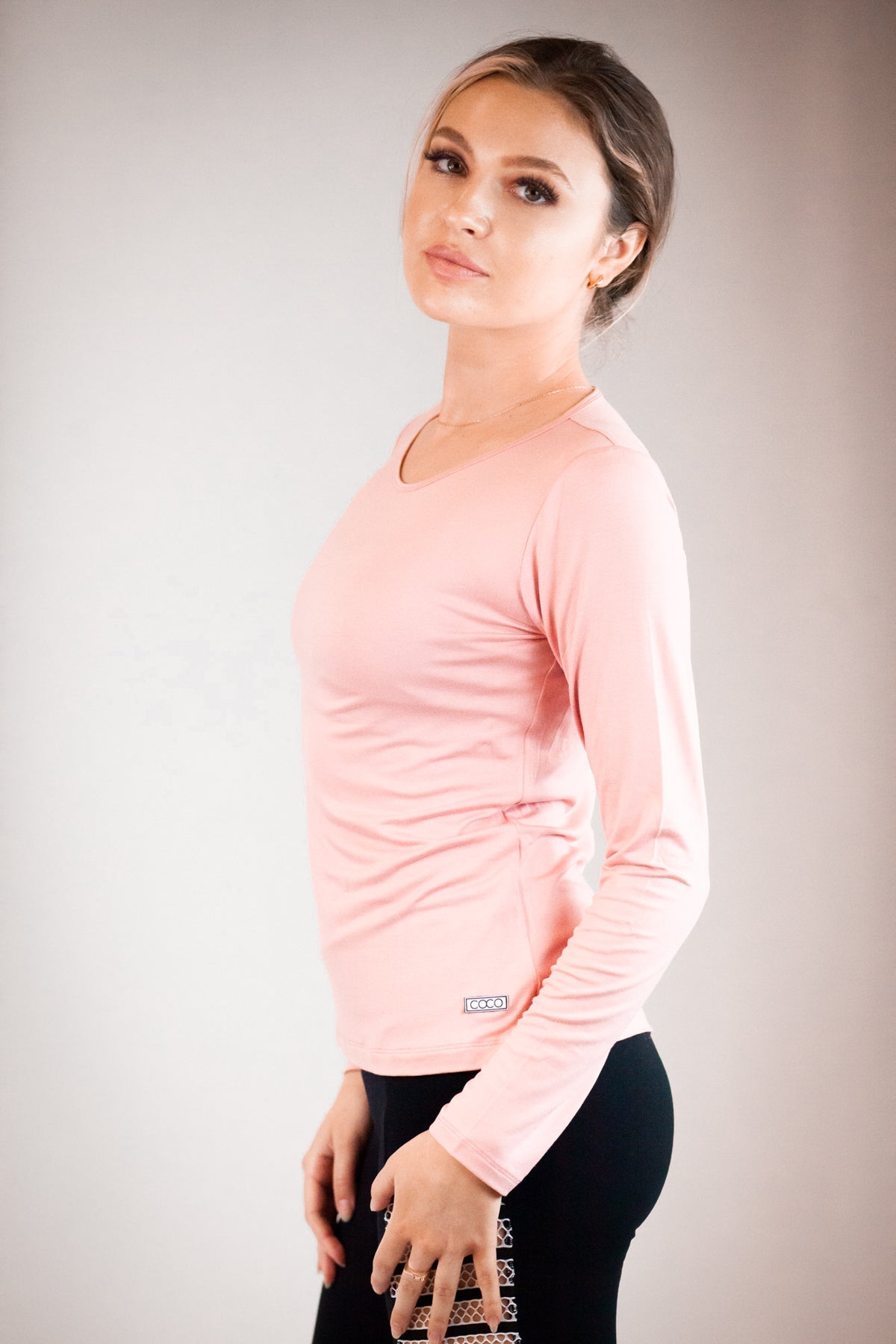 Billie Long - Sleeve Top - Peach