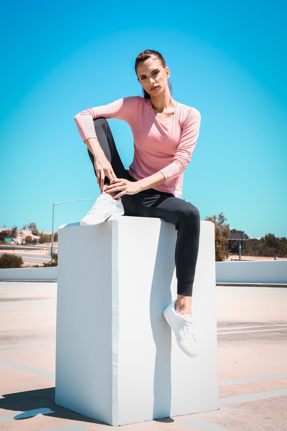 Billie Long - Sleeve Top - Peach