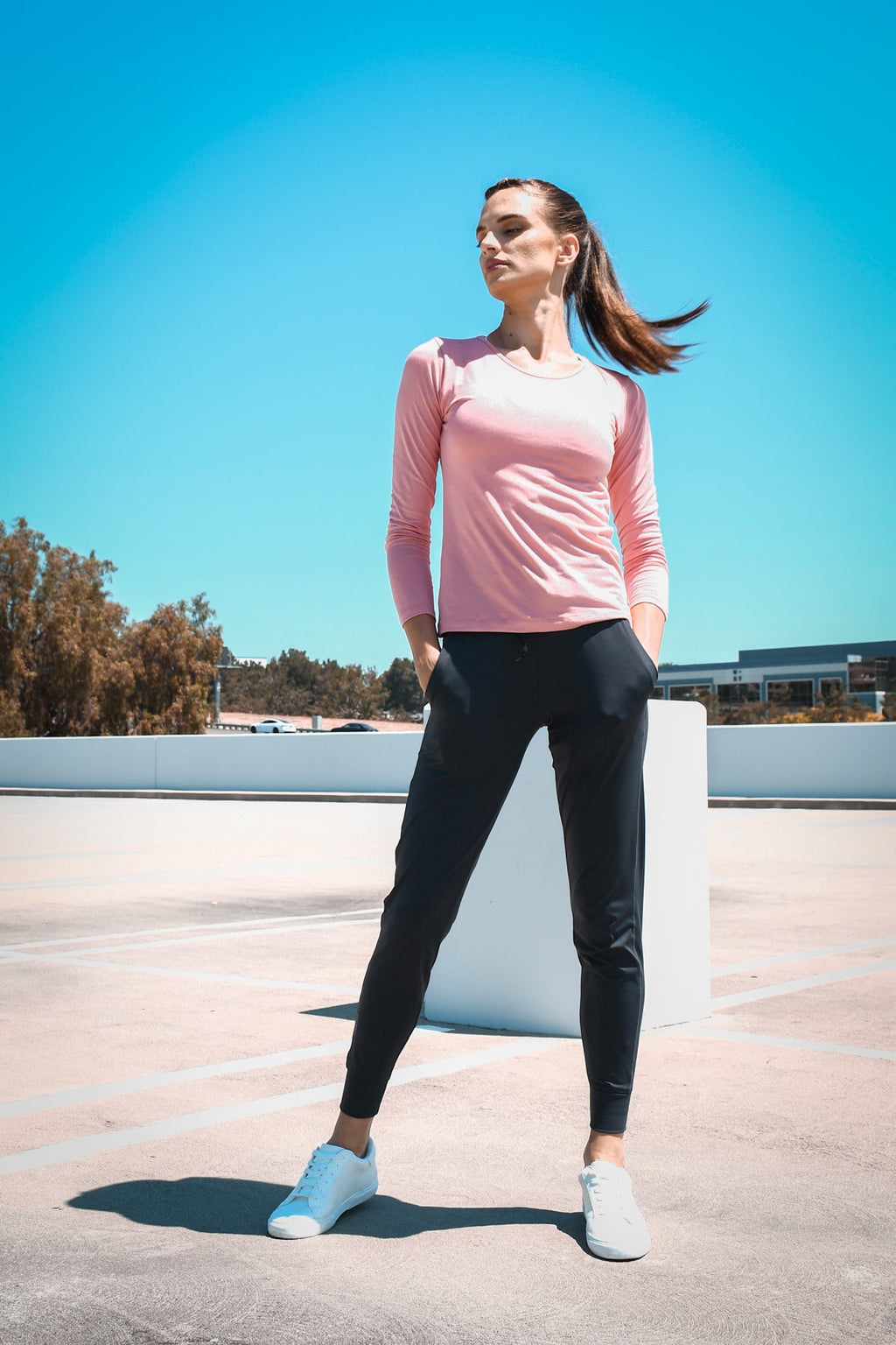 Billie Long - Sleeve Top - Peach
