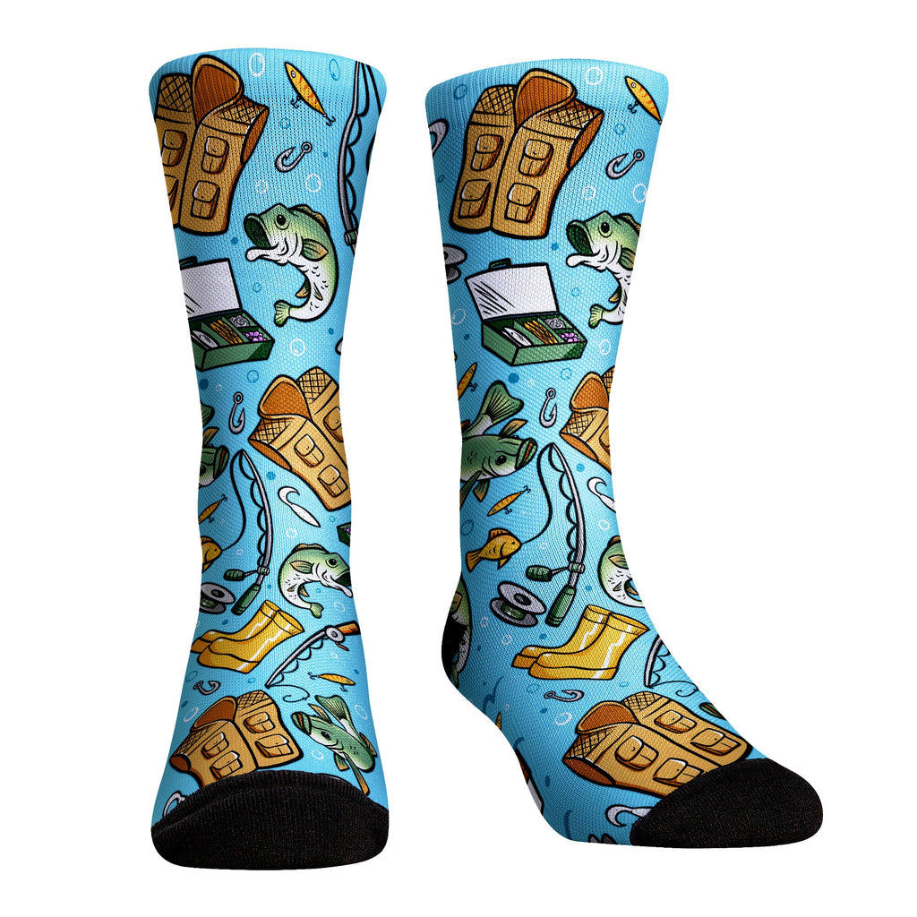 I'd Rather Be Fishing Crew Socks