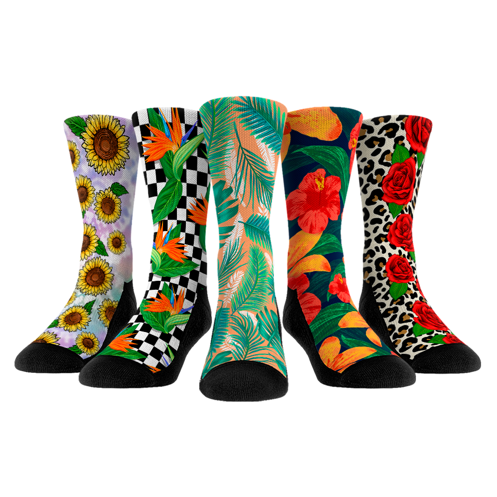 Floral Crew Socks 5-Pack