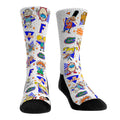 Florida Gators - 90s Nickelodeon Characters All-Over Crew Socks